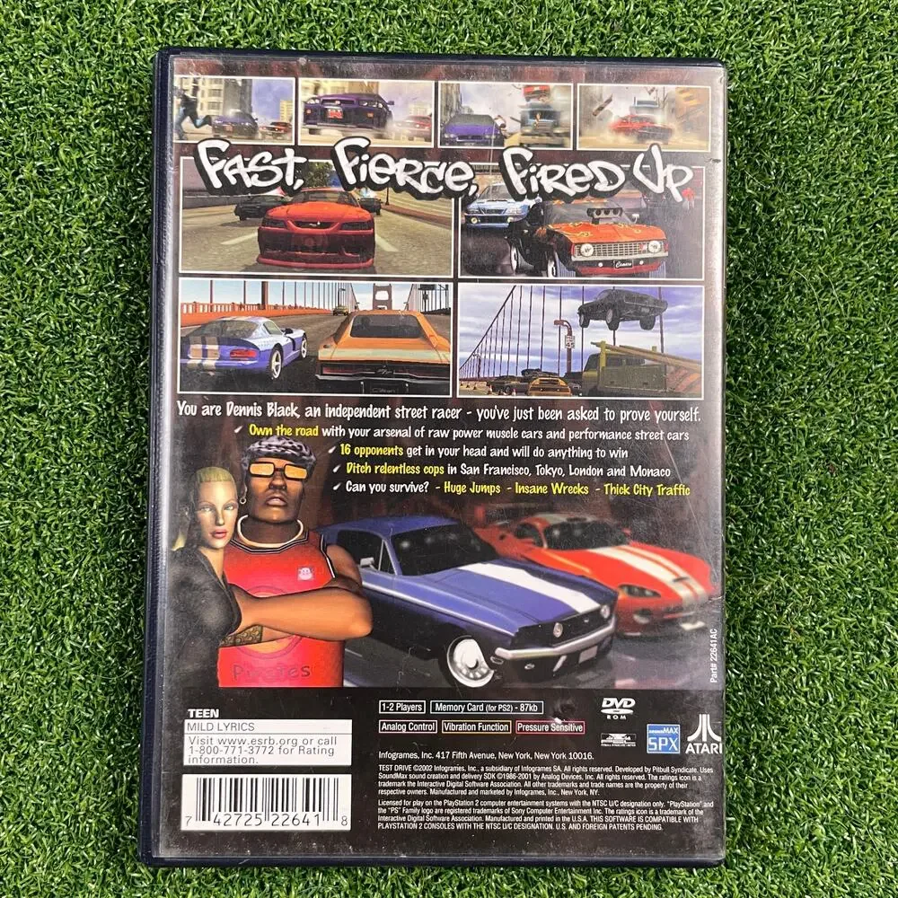 Test Drive (Sony PlayStation 2, 2002) PS2 Complete CIB